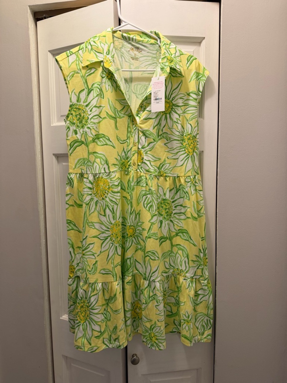 NWT LILLY PULITZER ARLEY DRESS SIZE S LIMONCELLO SUNBELIEVABLE